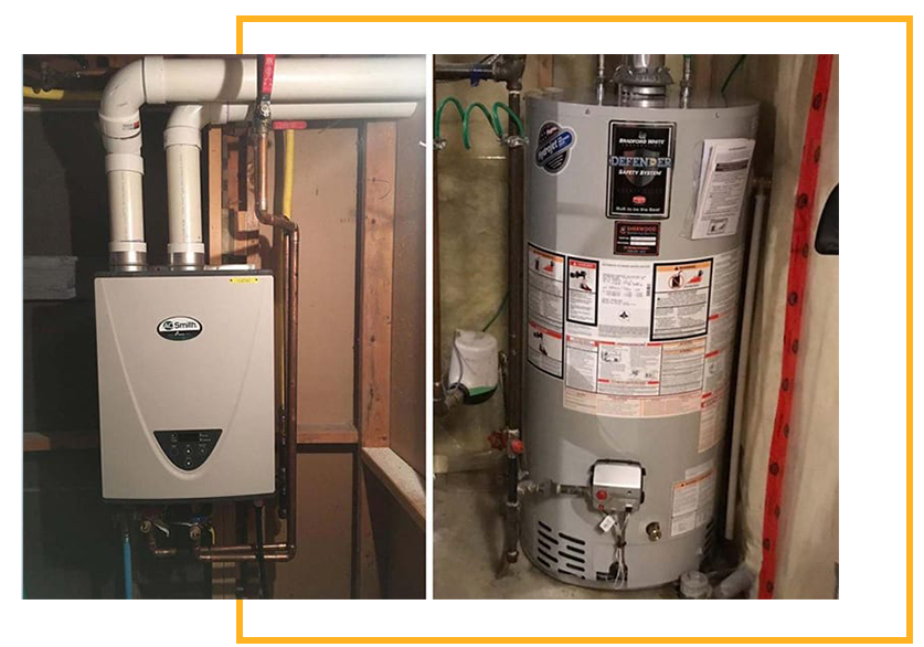 befor and after repair